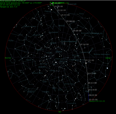 Наблюдение Иридиумов и других ИСЗ 14 Июль 2017 20:16 первое Наблюдение Иридиумов и других ИСЗ 14 Июль 2017 20:16 первое