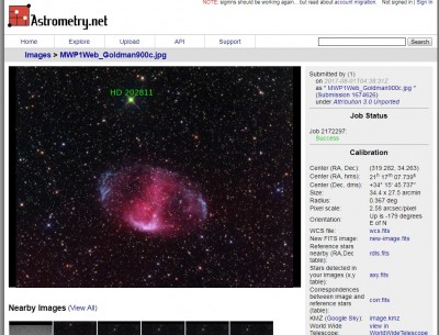 Туманность Винная бутыль ( MWP1) 03 Август 2017 11:50 Туманность Винная бутыль ( MWP1) 03 Август 2017 11:50