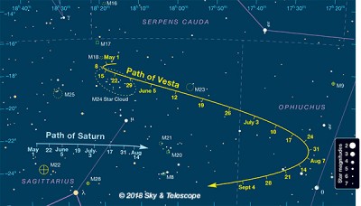 Астероид Веста невооруженным глазом? 04 Июнь 2018 09:07 первое Астероид Веста невооруженным глазом? 04 Июнь 2018 09:07 первое