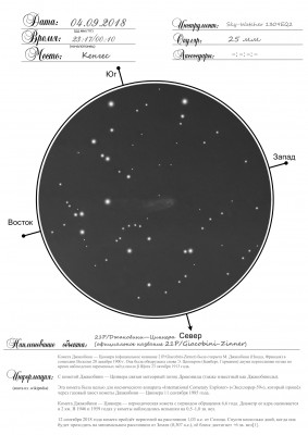Отчёт о наблюдениях 05 Сентябрь 2018 11:55