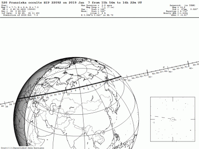 Покрытия звезд астероидами. 02 Январь 2019 14:37 второе Покрытия звезд астероидами. 02 Январь 2019 14:37 второе