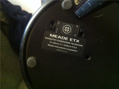 продам Астрономический телескоп Meade ETX-90 RA.добавил фотo 01 Май 2014 12:04 первое продам Астрономический телескоп Meade ETX-90 RA.добавил фотo 01 Май 2014 12:04 первое