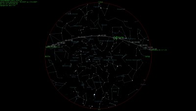 Наблюдение Иридиумов и других ИСЗ 25 Май 2019 19:44 первое