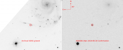 Наблюдение сверхновых звезд. 19 Июнь 2019 08:14