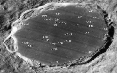 Наблюдение мелких кратеров на дне кратера Платон 18 Сентябрь 2019 08:47 второе