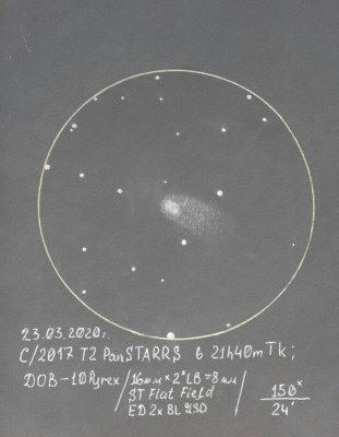 2017 T2 (PANSTARRS) 26 Март 2020 14:58