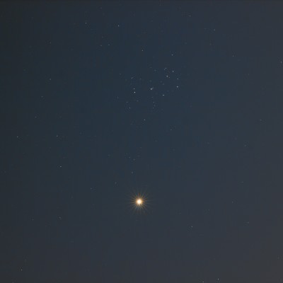 Венера и Плеяды 27 Март 2020 11:07