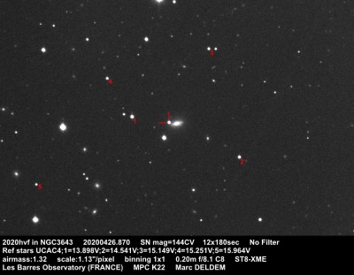Наблюдение сверхновых звезд. 27 Апрель 2020 09:37