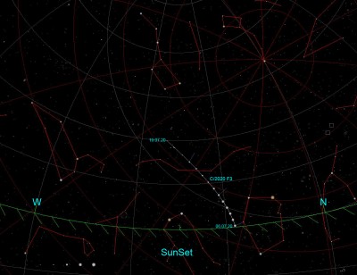 2020 F3 NEOWISE 07 Июль 2020 19:56 первое