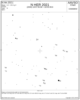 Новая Геркулеса N Her 2021 13 Июнь 2021 13:51 Новая Геркулеса N Her 2021 13 Июнь 2021 13:51