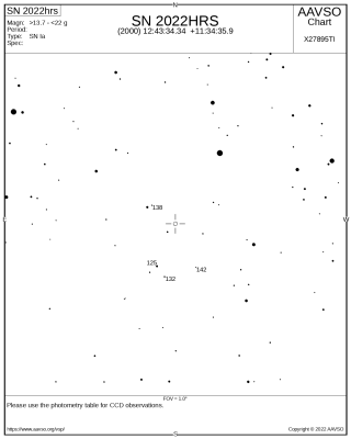 Наблюдение сверхновых звезд. 26 Апрель 2022 22:28