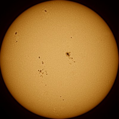 Наблюдения  Солнца 20 Январь 2023 16:38
