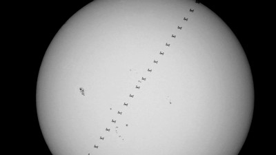 Транзит МКС по диску Солнца. 21 Июнь 2013 16:08