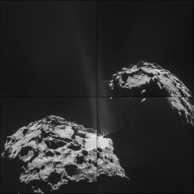 Комета Чурюмова-Герасименко с близкого расстояния 08 Октябрь 2014 19:15
