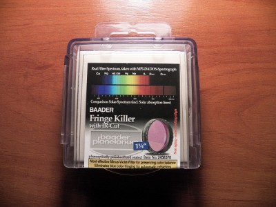 Фильтр Baader Planetarium FRINGE KILLER 1.25" 14 Январь 2015 08:44 восьмое Фильтр Baader Planetarium FRINGE KILLER 1.25" 14 Январь 2015 08:44 восьмое