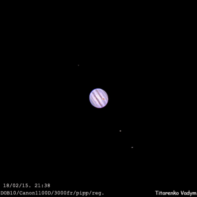 Фото Юпитера 17 Февраль 2015 23:40