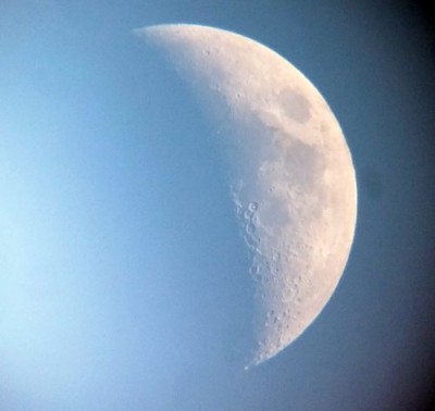 Наблюдение Луны в бинокль 26 Март 2015 20:43 четвертое
