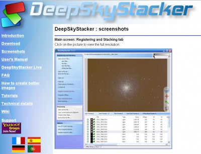 Программа DeepSkyStacker - несложная обработка фото ДипСкай 18 Февраль 2015 11:29