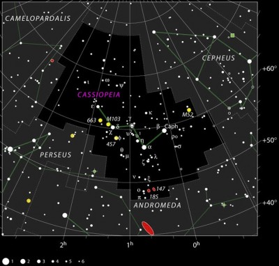 Созвездие Кассиопея 04 Апрель 2015 09:33 восьмое