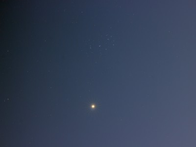 Венера и Плеяды, наблюдаем тесное сближение! 11 Апрель 2015 21:31 Венера и Плеяды, наблюдаем тесное сближение! 11 Апрель 2015 21:31