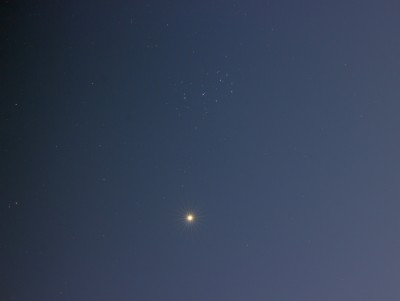 Венера и Плеяды, наблюдаем тесное сближение! 11 Апрель 2015 21:31