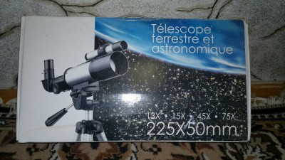 продам телескоп рефрактор 50Х300 с монтировкой и окулярами 20 Апрель 2016 13:04 первое