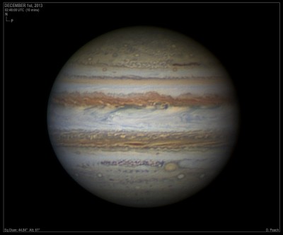 Наблюдения Юпитера 12 Декабрь 2013 10:45